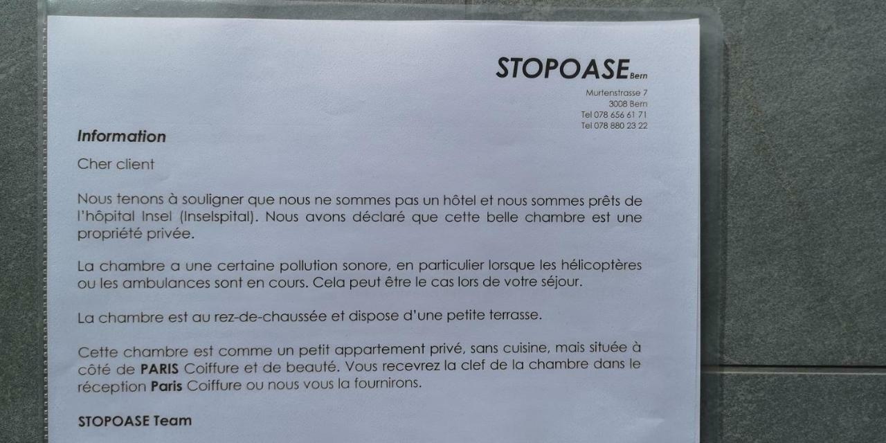 Stopoase Bern Dış mekan fotoğraf